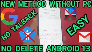 New Method Android 13 Without PC / Xiaomi Miui 14 Frp Bypass Account Google Android 13