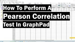 How To Perform A Pearson Correlation Test In GraphPad