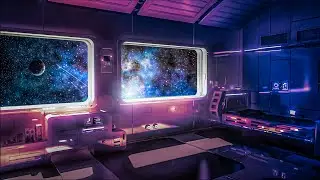 Starbnb ✨ Spaceship Ambience 🔭🪐 Futuristic Getaway in the Stars 💫🚀 White Noise for Sleep 🌙 10 Hours