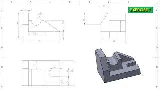 solid works tutorial for beginners exercise 1 II [CAD STYLERS] II SOLIDWORKS TUTORIAL SERIES