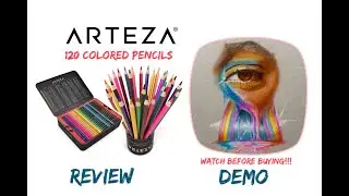 Arteza 120 Expert Colored Pencil Review + Demo WATCH THIS before you BUY!!ᴹ⁰⁰ᵈʸᵈʳᵉᵃᵐᵉʳᴬʳᵗ!!