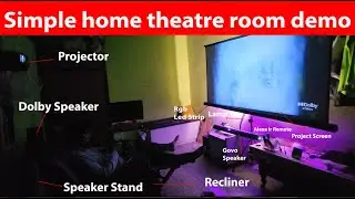 Hindi | Simple home theatre room demo