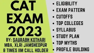 CAT exam 2023: Complete syllabus, top colleges, study plan, exam pattern, cutoffs, eligibility