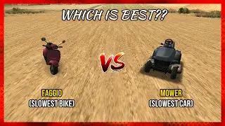 GTA SanAndreas: Slowest car VS Slowest Bike (Mower VS Faggio)| Which is Best? | DreamGangstersGaming