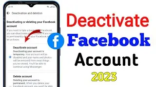 How To Deactivate Fb Account | Facebook Account Deactivate Kaise Kare | Fb Deactivate Kaise Kare