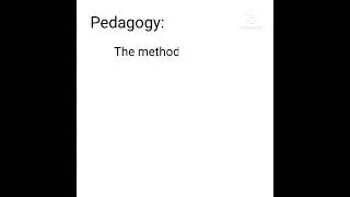 What is Pedagogy (Definition of Pedagogy)? 