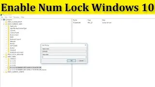 How To Enable Num Lock On The Windows 10 Lock Screen || Enable Numeral Lock