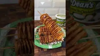 Accordion potatoes with Dean’s Dip 🥔 