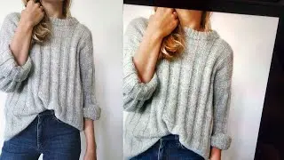 УЮТНЫЙ базовый свитер спицами 🧶 Описание женского свитера спицами на 4 размера