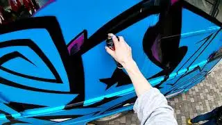 Граффити на автобусе (bombing) Rebel813.Trip to 