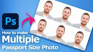 How to make multiple passport size photo in Photoshop