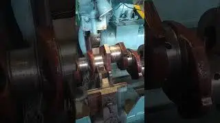 Шлифовка коренных шеек коленчатого вала 10Д100 #automobile #сварка #train