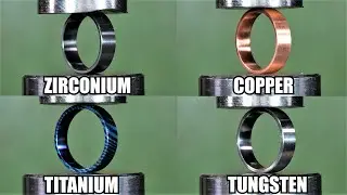 How Strong Is Tungsten Ring? Hydraulic Press Test!