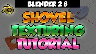 Blender 2.8 Tutorial - Texturing and rendering the shovel