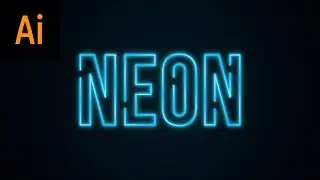 NEON Text Effect Illustrator Tutorial