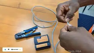 How to make a network cable | How to make a straight through cable | How to make a patch cable