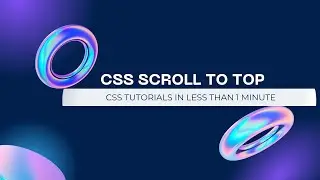 CSS Scroll to Top Tutorial in 38 Seconds!!! #css #scroll #shorts #tutorial