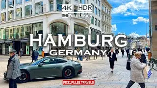 Hamburg 🇩🇪 Germany | Spring Walking Tour in Hamburg |4K HDR 60fps|