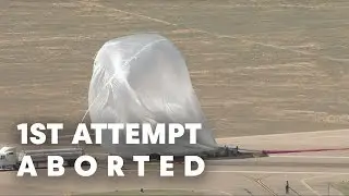 1st Attempt Aborted due to Gusty Winds - Red Bull Stratos