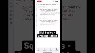 How to Create Tables in a SQL Database #sqltutorial #learnsql
