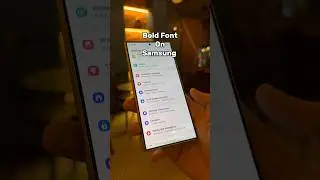 Enable Bold font On Samsung 🖤