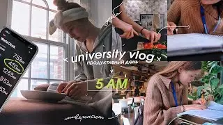 VLOG: мой продуктивный день с 5 утра ☕️✨ | 5 am productive day in my life