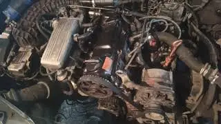 Первый пуск мотора после кап ремонта Audi 100c4