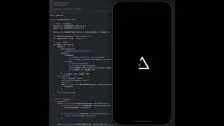 Triangle Loader created using the SwiftUI Framework