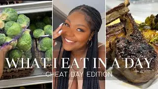 WHAT I EAT IN A DAY - CHEAT DAY EDITION + GROCERY HAUL