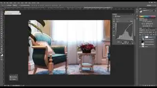 Classic interior Vray free scene  + postproduction tutorial