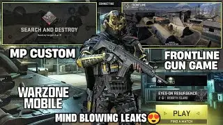 Warzone mobile huge new mind blowing leaks part-2 (search and destroy,gun game,new modes)wzm