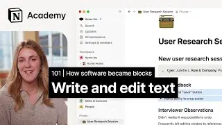 Document editing in Notion