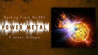 Fast Power Metal Backing Track in Em | BT-283