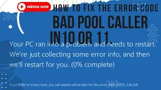 HOW TO FIX THE ERROR CODE 