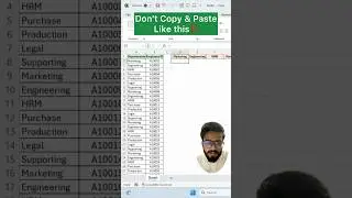 Dont copy and paste in Excel‼️ Instead Use Amazing Function #exceltips #excel #exceltricks #shorts