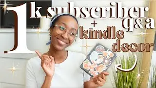 1k subscriber q&a + decorating my kindle for spring 🌷🌸 all about life, languages, books, & youtube✨