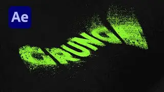 Grunge Warp Typography Animation in After Effects