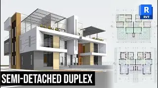 Full Beginner's Course/ Autodesk Revit Architecture/ Semi-detached Duplex