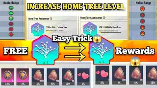 how to increase home tree level in Pubg mobile ✓ | Noble badges | Trick to increase fast home tree✓