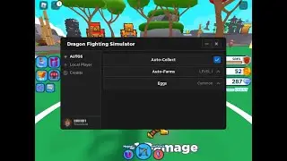 Dragon Fighting Simulator Auto Farm GUI Script