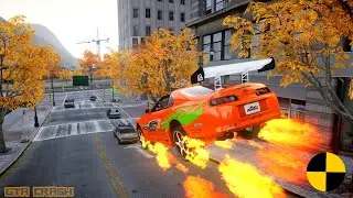 GTA 4 CRASH TESTING REAL CAR 458