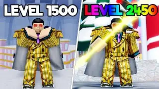 UPEI DO LEVEL 1500 AO 2450 SENDO O KIZARU NO BLOX FRUITS - ROBLOX