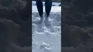 Snow mash feet fun