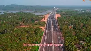 കേരളത്തിലെ 6 വരി പാതയിൽ കൂടി Benz EQ NH 66 Thalassery Mahe Bypass |