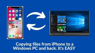 How to Transfer Files Between iPhone & Windows PC and Back | No Software to install.