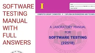 Software Testing Manual with Full Answers 💯💯 MSBTE PART - 2