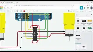 TinkerCad. Драйвер двигателя L293D. Управление мобильным роботом. Двигатели постоянного тока