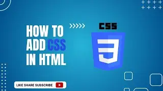 How to link css file in html | css file link in html |How to add css in html @learnwithcode102 #css