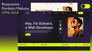 Portfolio Website HTML CSS Javascript | Responsive Web Design | Website Template