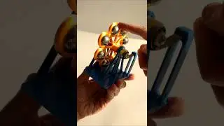 🌑 Пружинный двигатель free energy spring mechanism 3D печать 